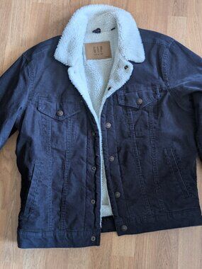 GAP Denim Corduroy Fleece Jacket